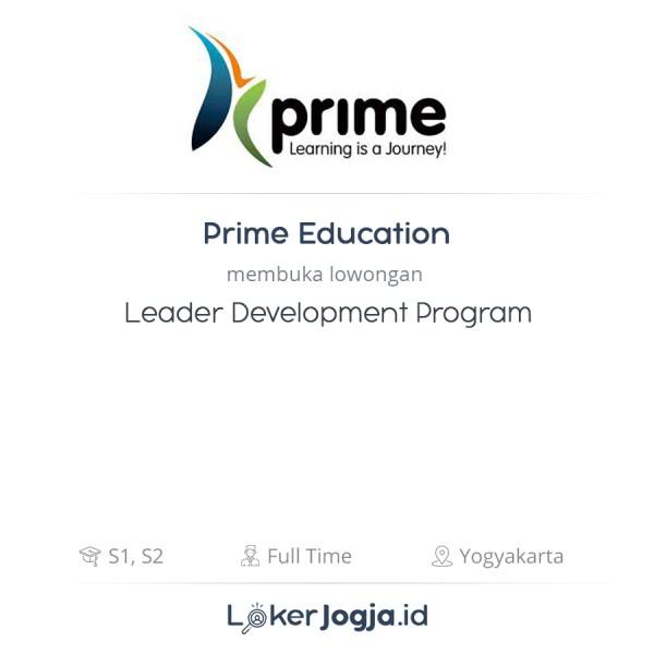 Lowongan Kerja Leader Development Program di PRIME