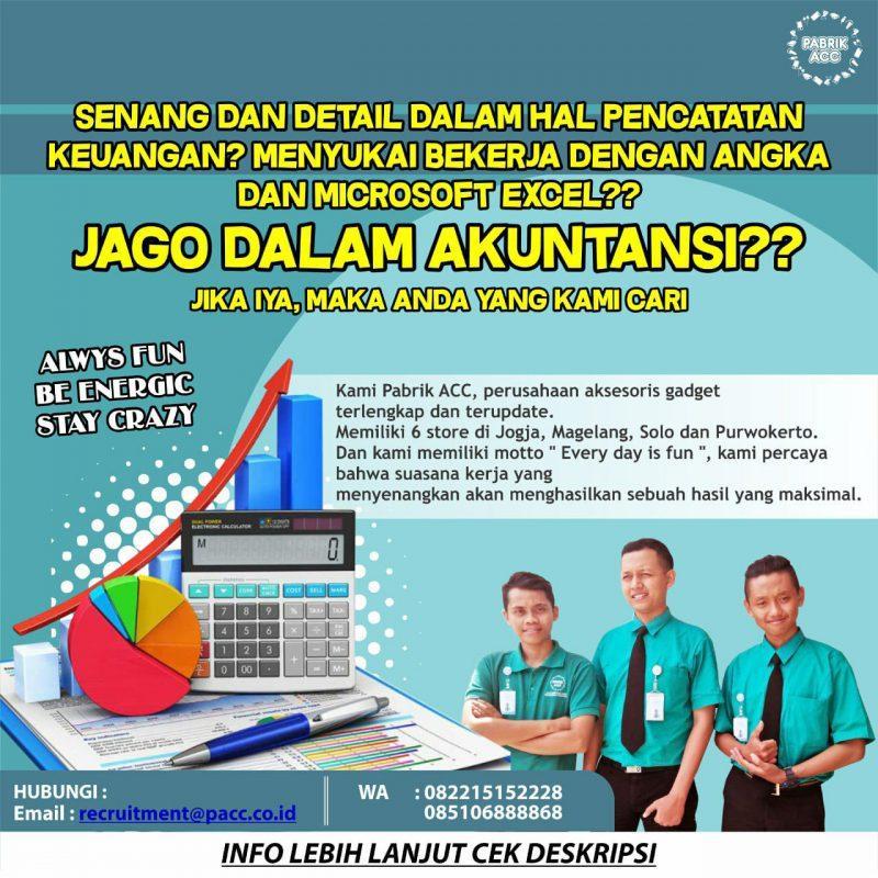 Lowongan Kerja Accounting di Pabrik ACC Sukses - LokerJogja.ID