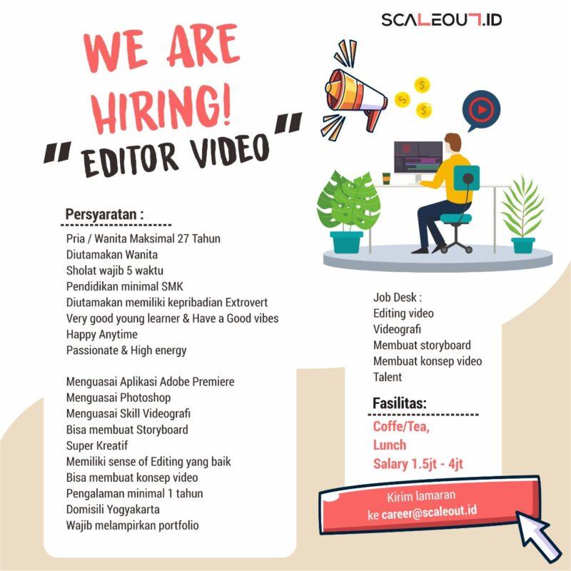 Lowongan Kerja Editor Video di Scaleout.ID - LokerJogja.ID