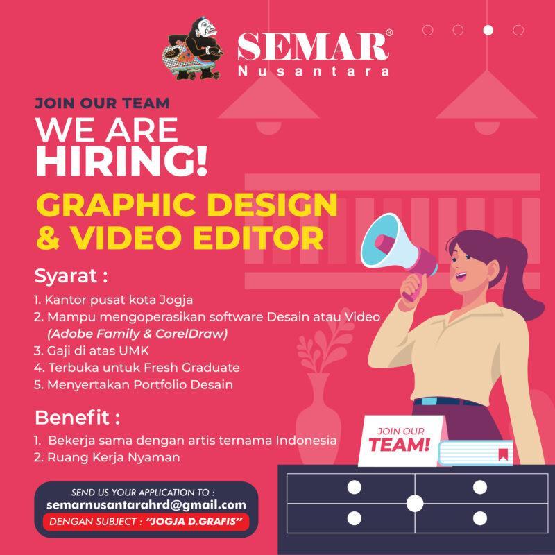 Lowongan Kerja Desain Grafis - Video Editor di Semar Nusantara