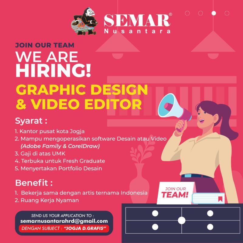 Lowongan Kerja Desain Grafis  Video Editor di Semar 