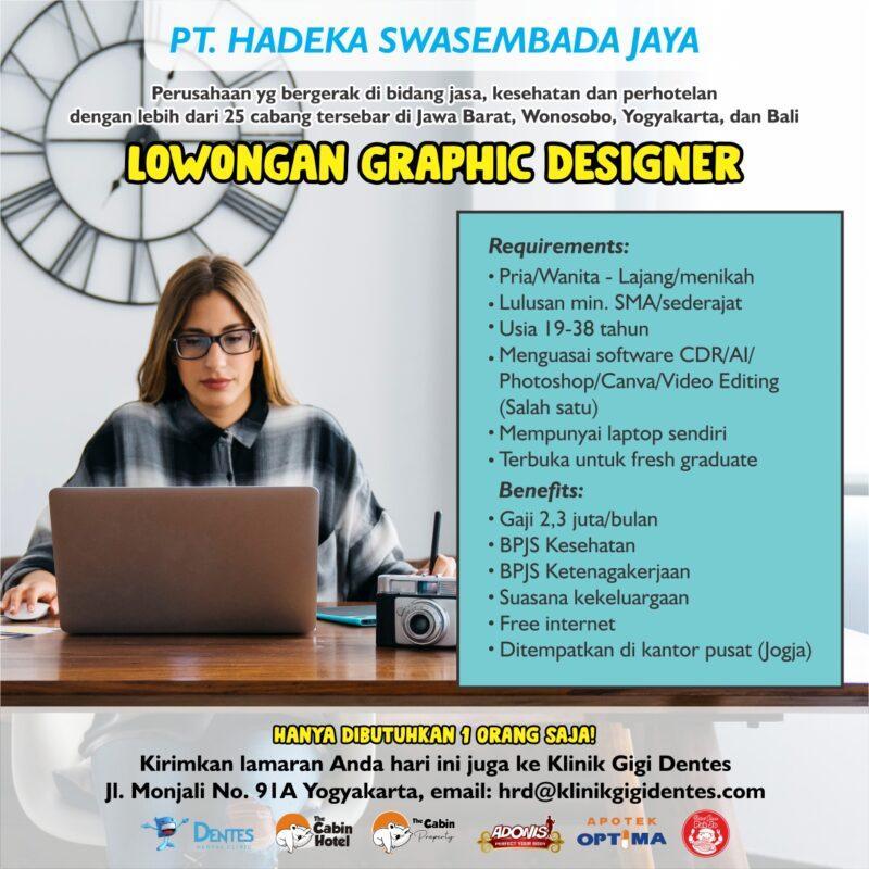  Lowongan  Kerja  Desain  Grafis  di PT Hadeka Swasembada Jaya 