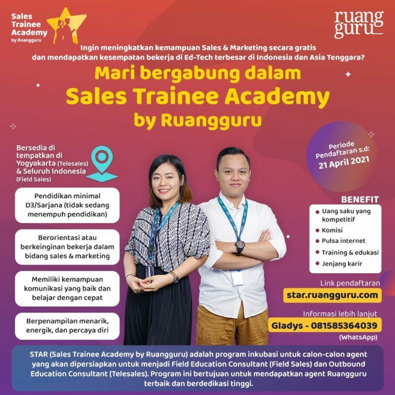 Lowongan Kerja Sales Trainee Academy di PT. Ruang Raya Indonesia
