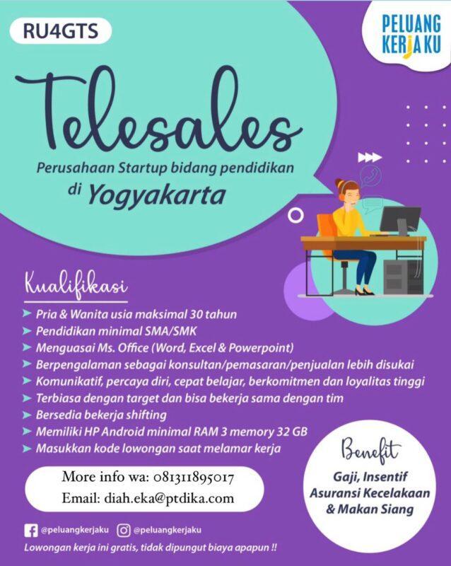 Lowongan Kerja Telemarketing di PT. Danamas Insan Kreasi Andalan