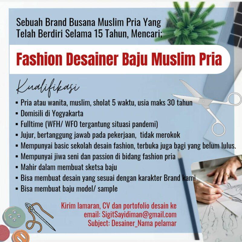 Lowongan Kerja Fashion Desainer di Muslimadani - LokerJogja.ID