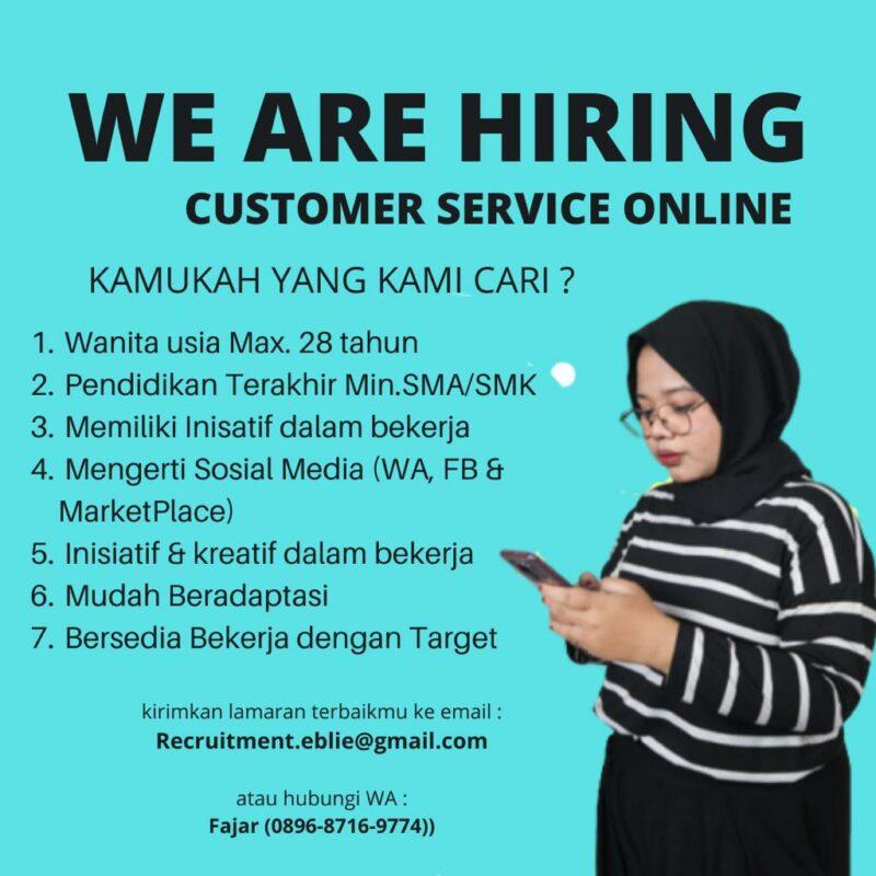 Lowongan Kerja Customer Service Online - Admin Marketplace di Ebliethos ... Lowongan Kerja Customer Service Online - Admin Marketplace di Ebliethos ...