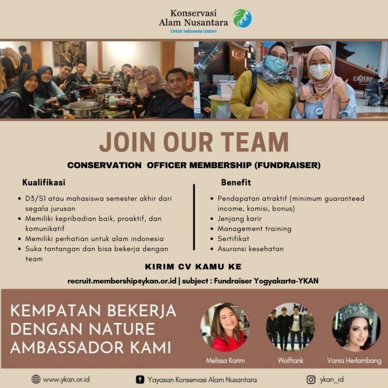 Lowongan Kerja Conservation Officer Membership (Fundraiser) (Fundraiser ...