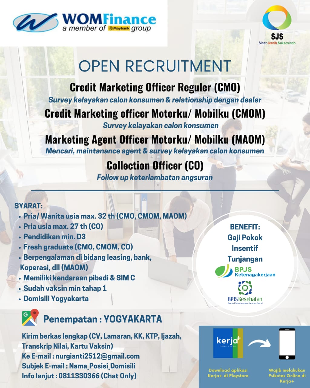 Lowongan Kerja Credit Marketing Officer Reguler (CMO) - Credit