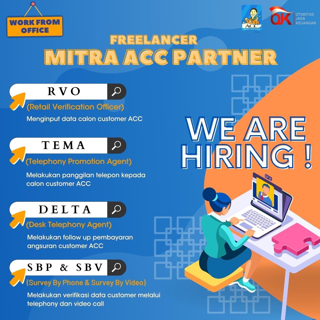 Lowongan Kerja Freelancer Mitra ACC Partner di Astra Credit Companies
