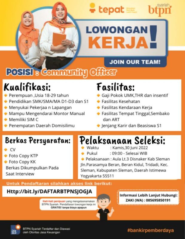Gaji Community Officer di Bank BTPN Syariah