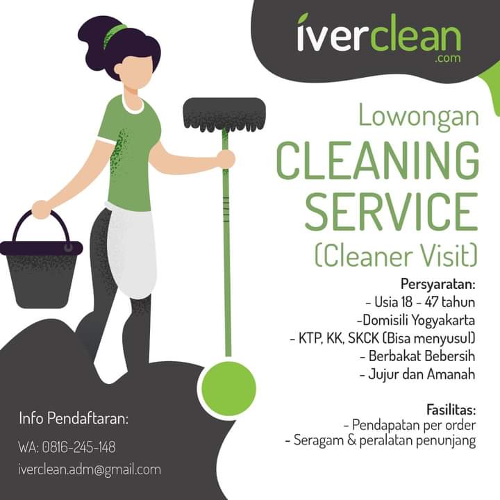 Lowongan Kerja Cleaning Service (Cleaner Visit) di Iverclean