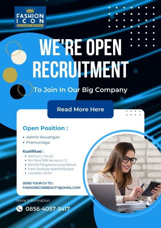 Lowongan Kerja Admin Keuangan Pramuniaga di Fashion Icon Factory