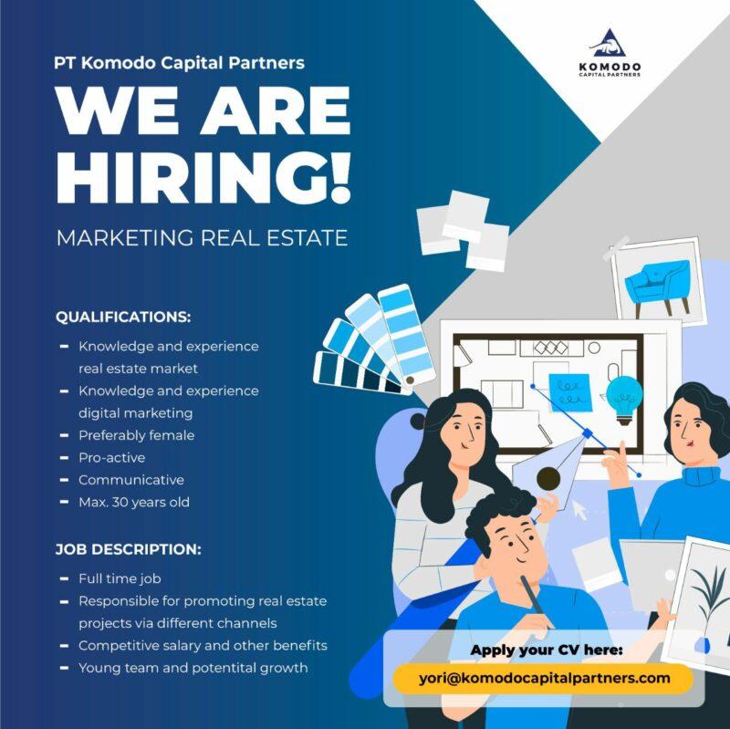 Lowongan Kerja Marketing Real Estate di PT. Komodo Capital Partners
