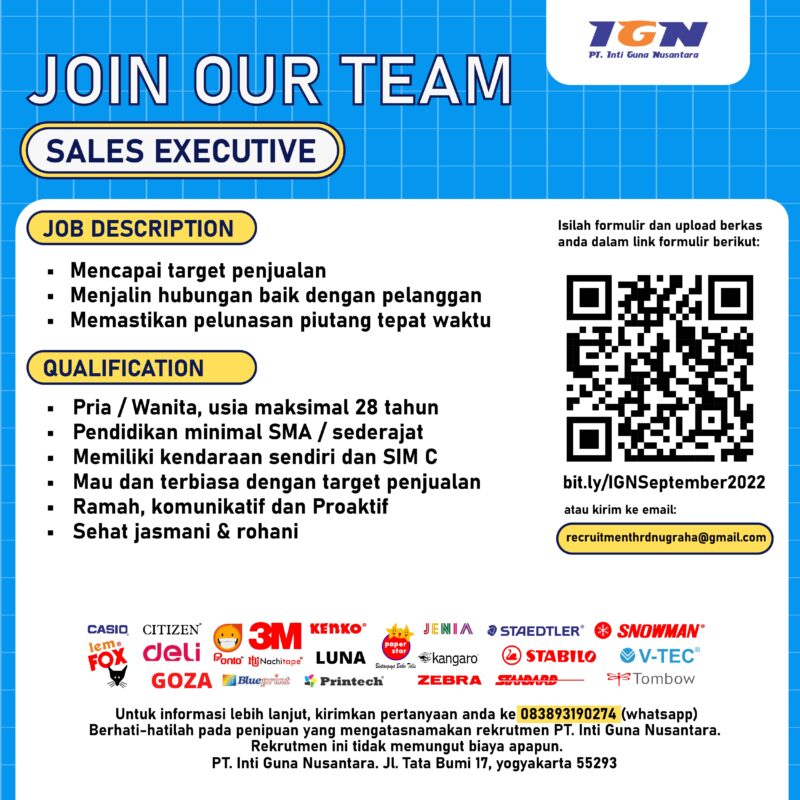 Lowongan Kerja Sales Executive Staff Checker Helper Ekspedisi Lowongan kerja sales executive staff checker helper ekspedisi