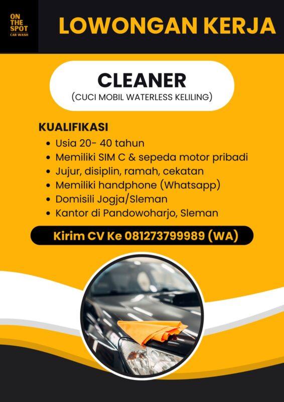 Lowongan Kerja Cleaner di On The Spot Car Wash LokerJogja.ID