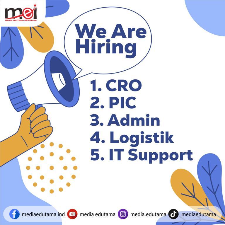 Lowongan Kerja Costumer Relation Officer (CRO) - Operasional (PIC