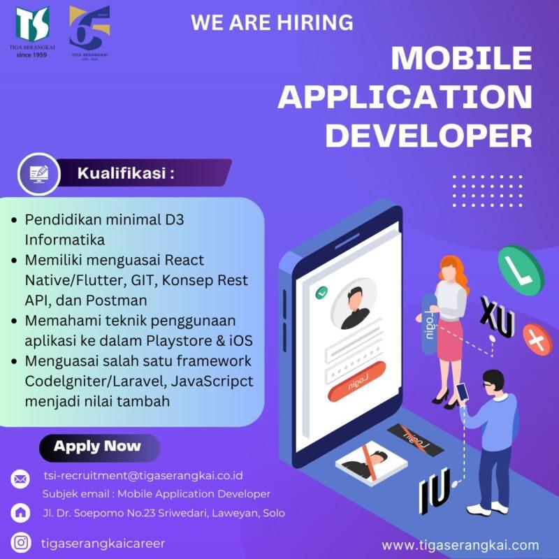 Lowongan Kerja Mobile Application Developer di PT. Tiga Serangkai ...