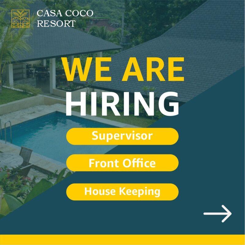 Lowongan Kerja SPV - Front Office - House Keeping di Casa Coco Resort ...