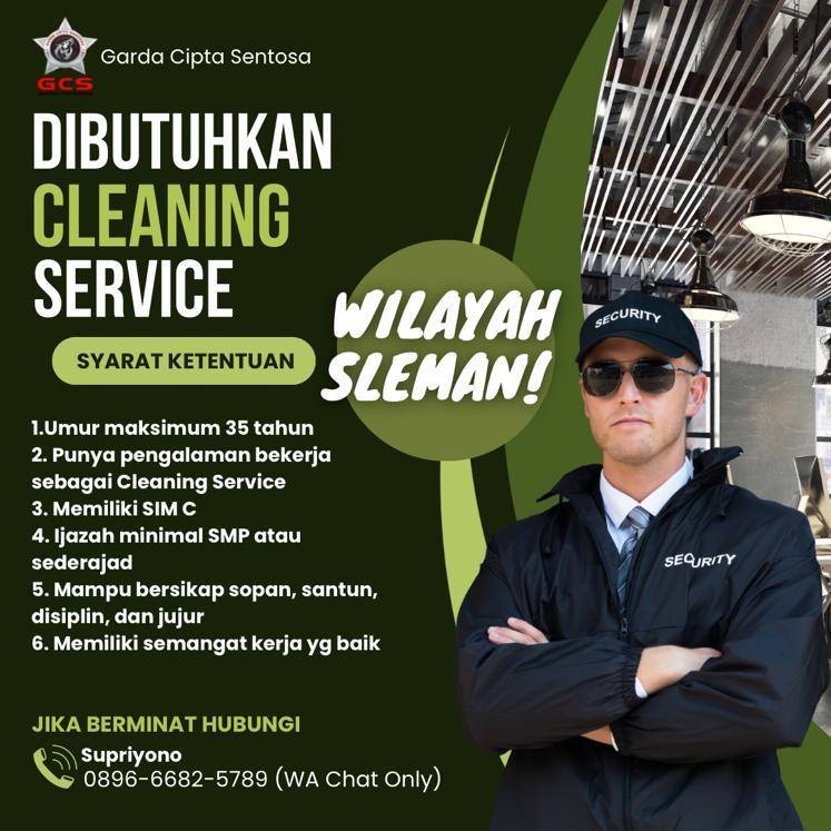 Lowongan Kerja Cleaning Service di PT. Garda Cipta Sentosa LokerJogja.ID