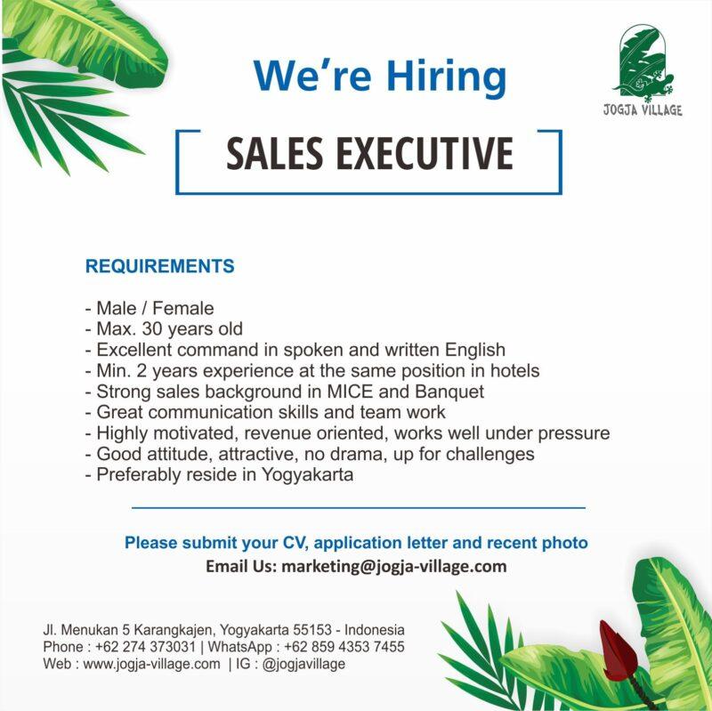 Lowongan Kerja Sales Executive di Jogja Village - LokerJogja.ID