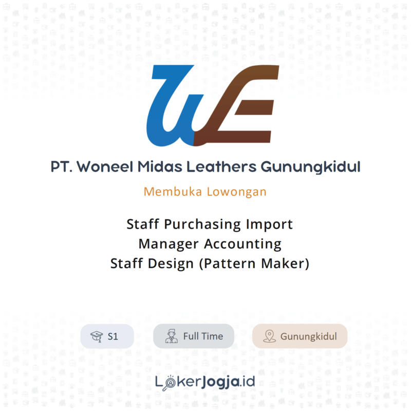 Lowongan Kerja Staff Purchasing Import Manager Accounting Staff