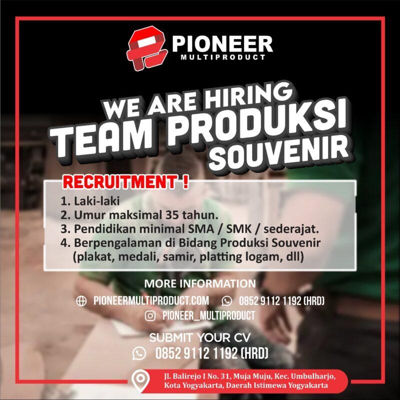 Lowongan Kerja Staff Produksi Souvenir di Pioneer Multiproduct