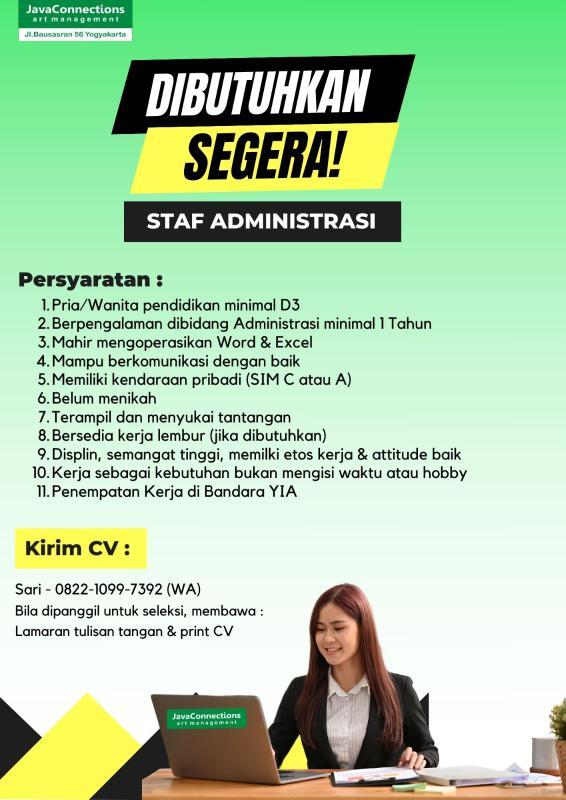 Lowongan Kerja Staff Administrasi - Kasir - Operator Mesin Permainan di ...
