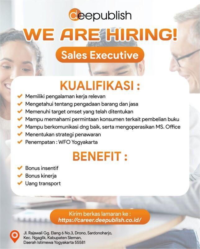 Lowongan Kerja Sales Executive di Penerbit Deepublish - LokerJogja.ID