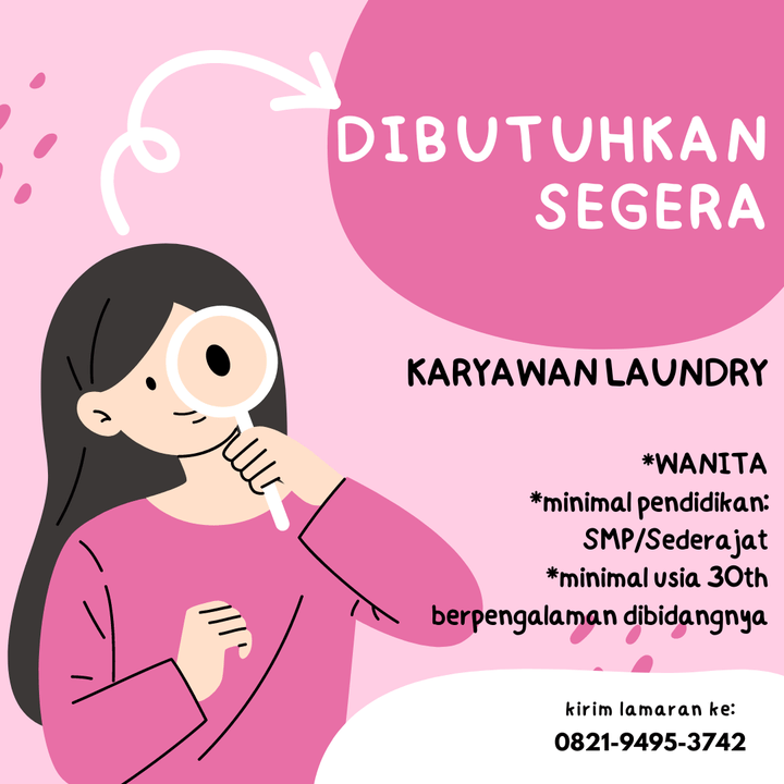 Lowongan Kerja Karyawan Laundry di Zona Laundry LokerJogja.ID