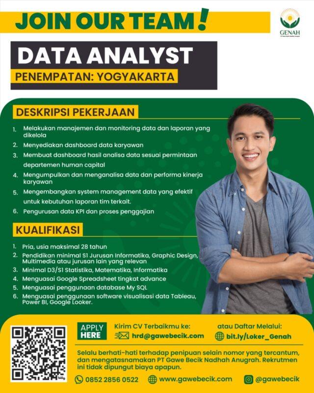 Lowongan Kerja Data Analyst - Full Stack Developer - Host Live - HC ...