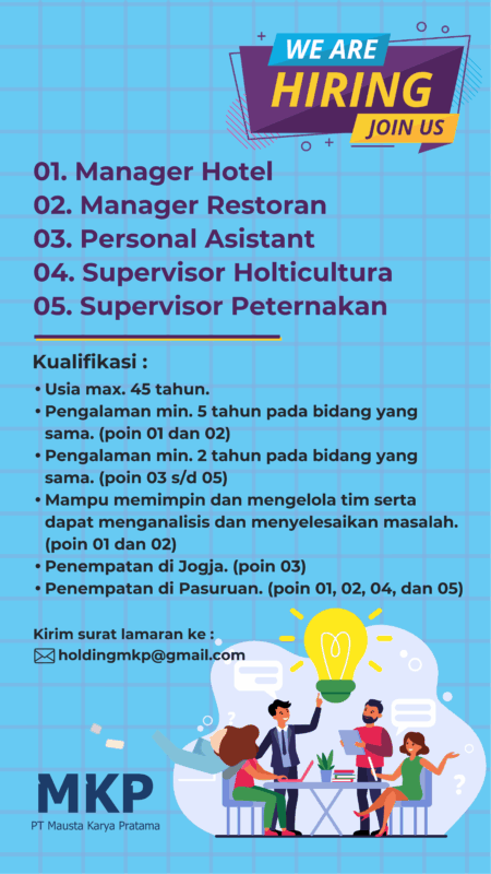 Lowongan Kerja Manager Hotel - Manager Restoran - Personal Asistant ...
