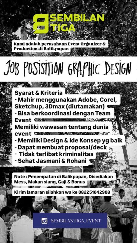 Lowongan Kerja Graphic Design di CV. Kita Media Bersama (Sembilan Tiga ...