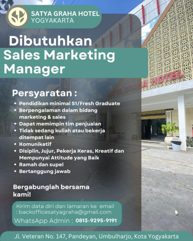Lowongan Kerja Sales Marketing Manager - Staff Sales Marketing di Satya ...