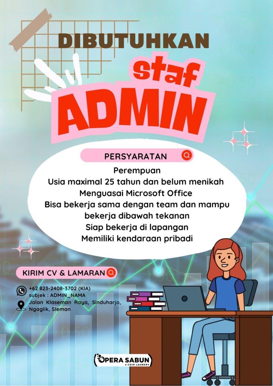 Lowongan Kerja Staf Admin di PT. Opera Sabun - LokerJogja.ID