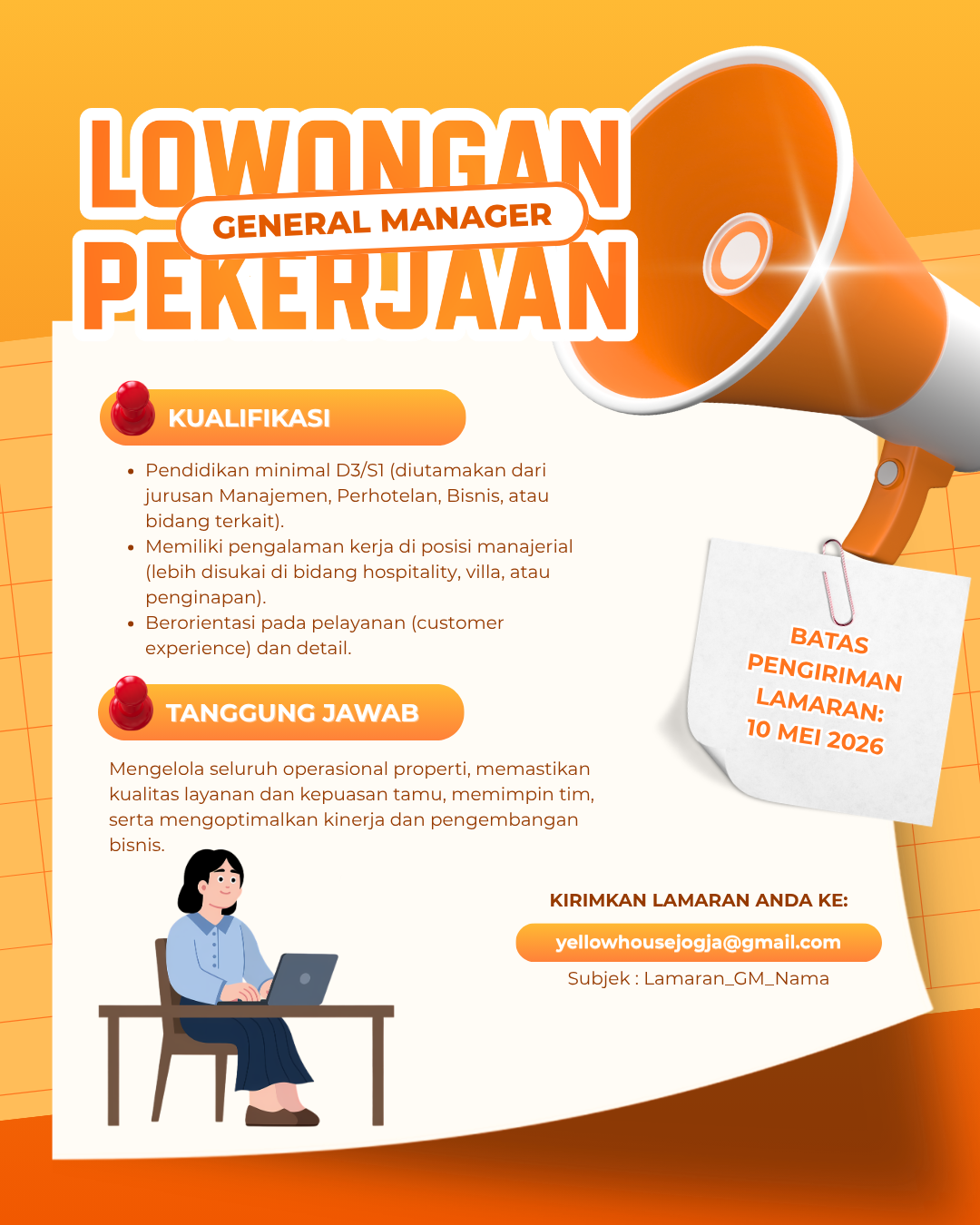 Lowongan Kerja General Manager - Housekeeper di Yellow Boho Villa ...