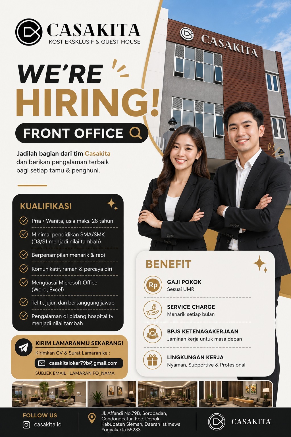 Lowongan Kerja Front Office di Casakita Kost Exclusive & Guest House ...