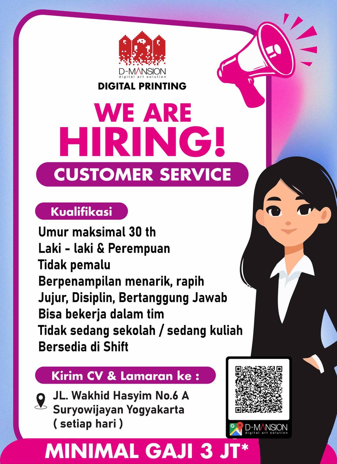 Lowongan Kerja Customer Service di Dmansion - LokerJogja.ID