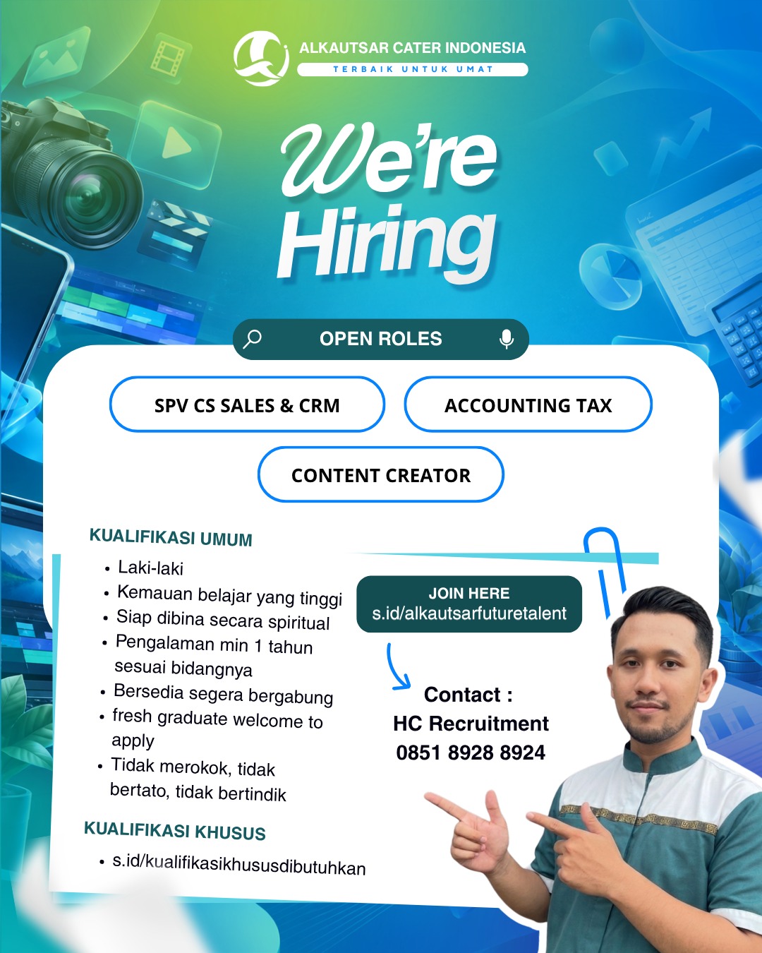 Lowongan Kerja SPV CS Sales & CRM - Accounting Tax - Content Creator di ...